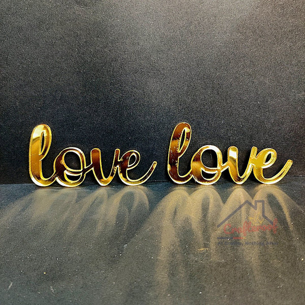 Love Acrylic Cutout - 2 pcs/pack