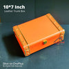 Leather Trunk Box – Orange – 10*7 inch