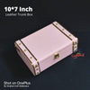 Leather Trunk Box - Baby Pink - 10*7inch