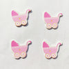 Pink Baby Cart Emblishment