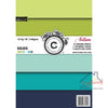 12" by 18" Vellum | Green – Blue