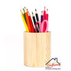 Pine Wood Round Pen Stand