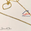 Golden Diamond Chain - 1mtr/pack