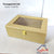Transparent Lid Trunk Box - Golden