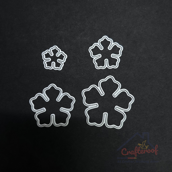4 In 1 Curved Flower Set Die