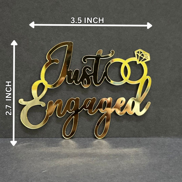 Just Engaged Acrylic Cutout - 10pc/pack