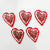 Heart wooden Emblishment-5pcs