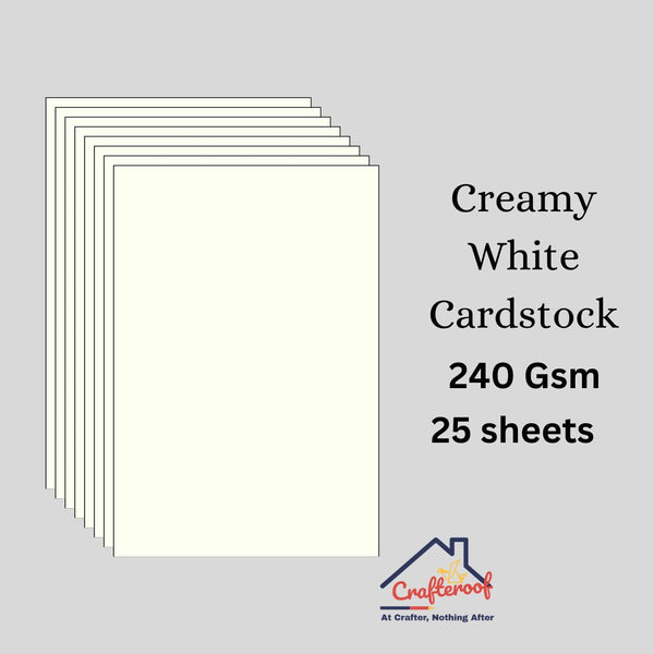 A3 Creamy White Cardstock 240 Gsm - 25sheet
