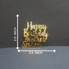 Happy Birthday Brother Sister #1 Acrylic cutout - 10pc/pack