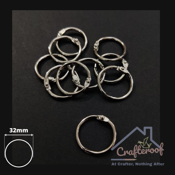 Silver Scrapbook Ring - 32mm