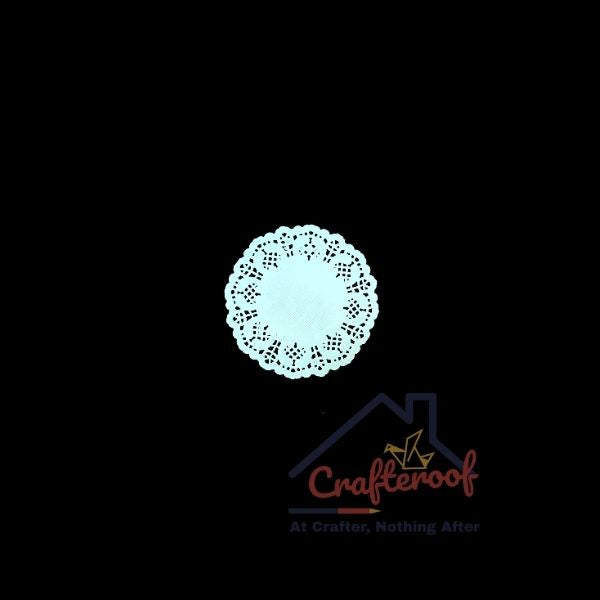 3.5 inch Doily - Blue