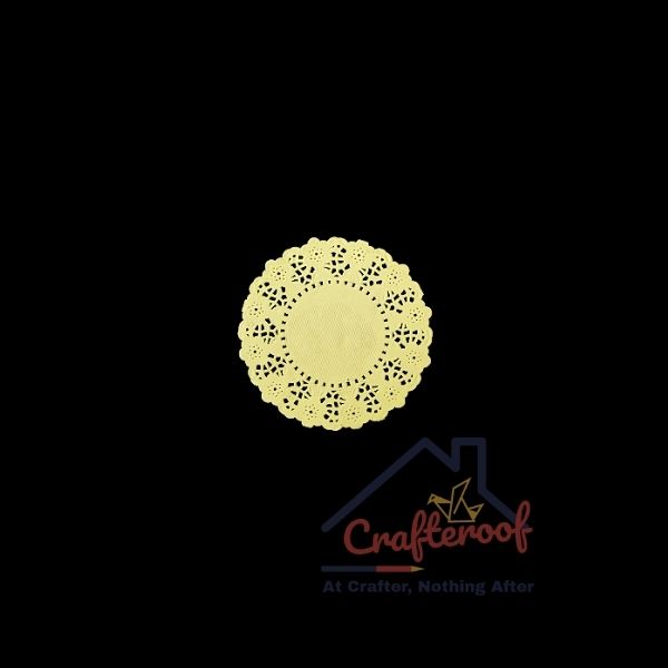 3.5 inch Doily - Yellow