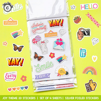 3D Stickers Set- Joy Theme