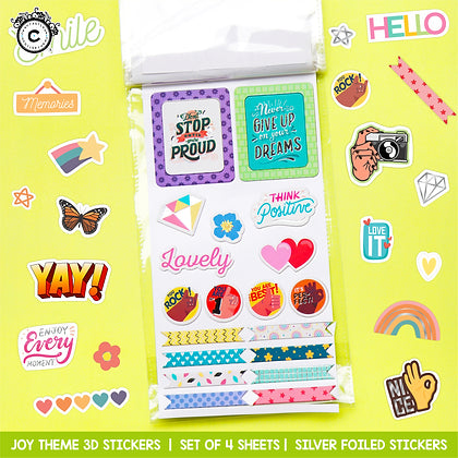 3D Stickers Set- Joy Theme