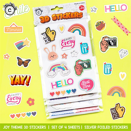 3D Stickers Set- Joy Theme