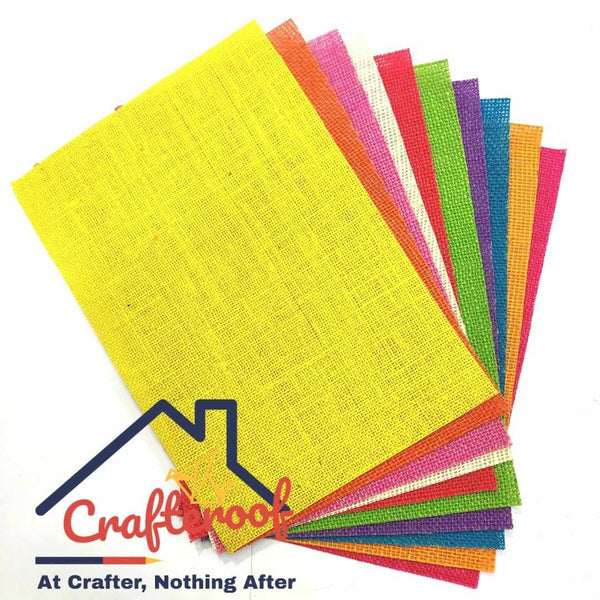 A4 Jute Sheet - Coloured