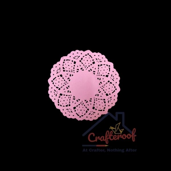 4.5 inch Doily-Pink