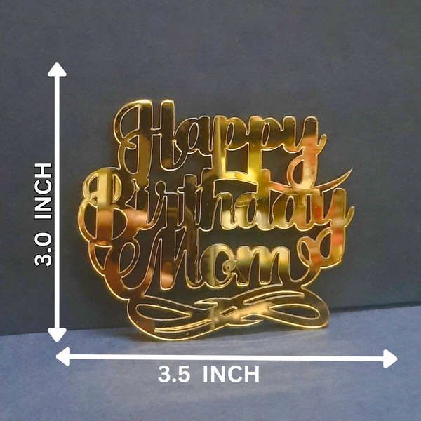 Happy Birthday Mom #2 Acrylic cutout - 10pc/pack