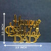 Happy Birthday Dad #1 Acrylic cutout - 10pc/pack