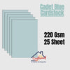 Cadet Blue Cardstock 220Gsm -25Sheet