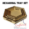 Hexagonal Tray Set