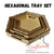 Hexagonal Tray Set