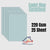 Cadet Blue Cardstock 220Gsm -25Sheet