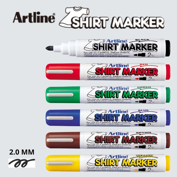 Artline Shirt Marker#2 - 6pc set