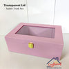 Transparent Lid Trunk Box - Lavender