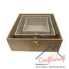 3pc Square Box - Transparent Lid