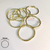 Golden Scrapbook Ring - 32mm
