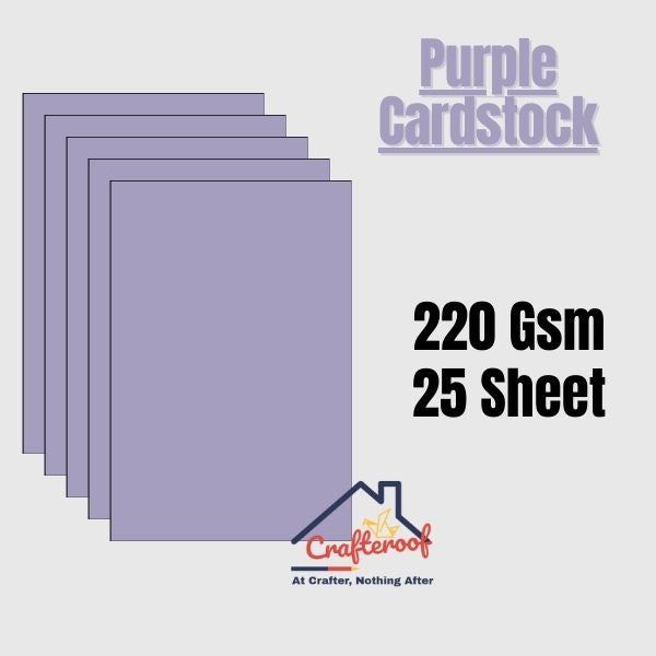 Purple Cardstock 220Gsm -25sheets