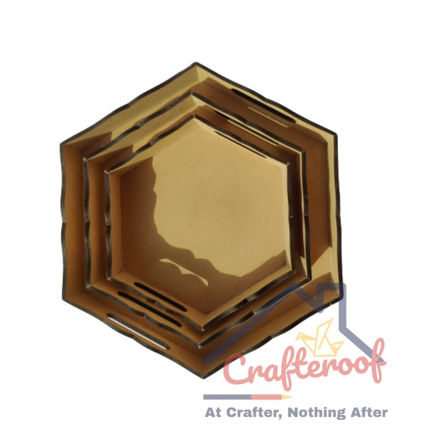 Hexagonal Tray Set