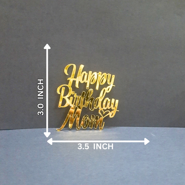 Happy Birthday Mom #3 Acrylic cutout - 10pc/pack