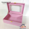 Transparent Lid Trunk Box - Lavender