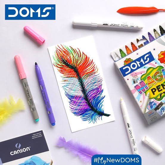 DOMS MAGIC PENS 8+2 COLOUR