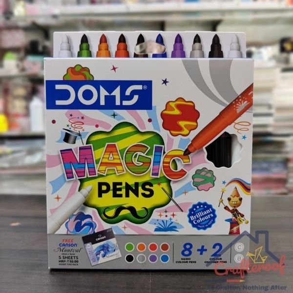 DOMS MAGIC PENS 8+2 COLOUR