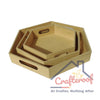 3pc Hexagonal Tray Set
