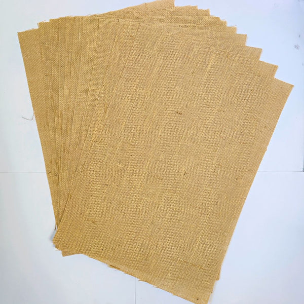 A3 Jute Sheet Natural Color - 10 sheet / pack