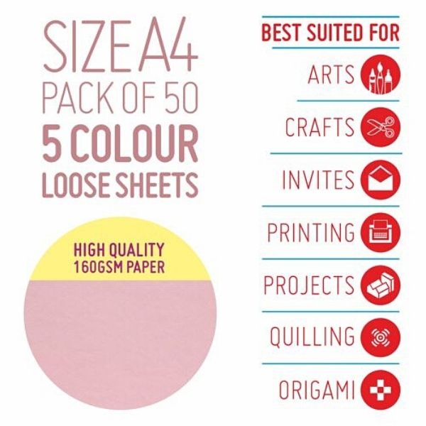 A4 Pastel Colour Paper –160GSM