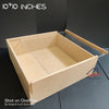 Acrylic Lid Slider Mdf Box - 10*10 inch