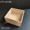 Acrylic Lid Slider Mdf Box - 6*6 inch