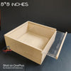Acrylic Lid Slider Mdf Box - 8*8 inch