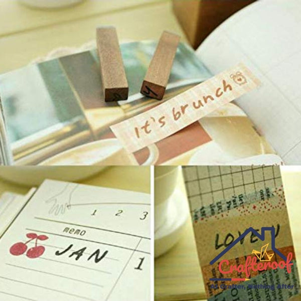 Alphabet Stamp Vintage - Lowercase