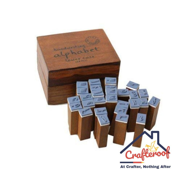 Alphabet Stamp Vintage - Lowercase