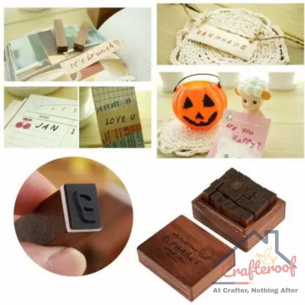 Alphabet Stamp Vintage - Uppercase