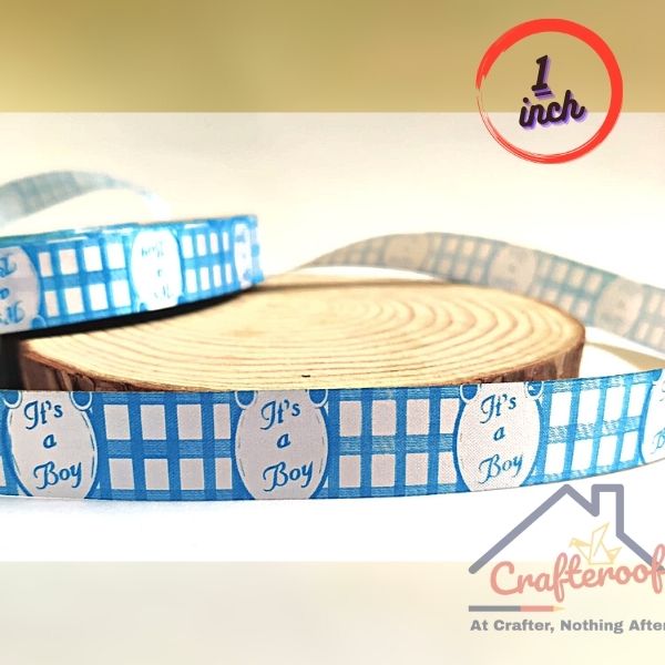 Blue Baby Boy Ribbon - 10yrd/pack