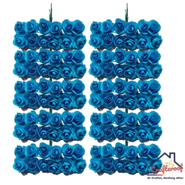 Blue Paper Flower - 144pc/pack