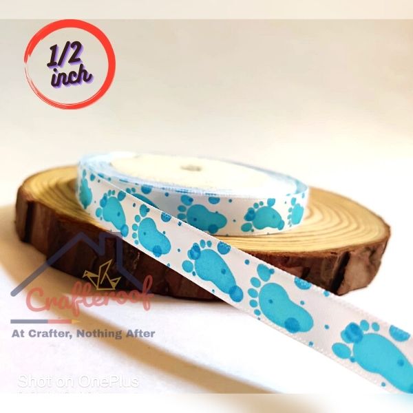 Boy Foot Print 1/2 inch - 10yrds/pack