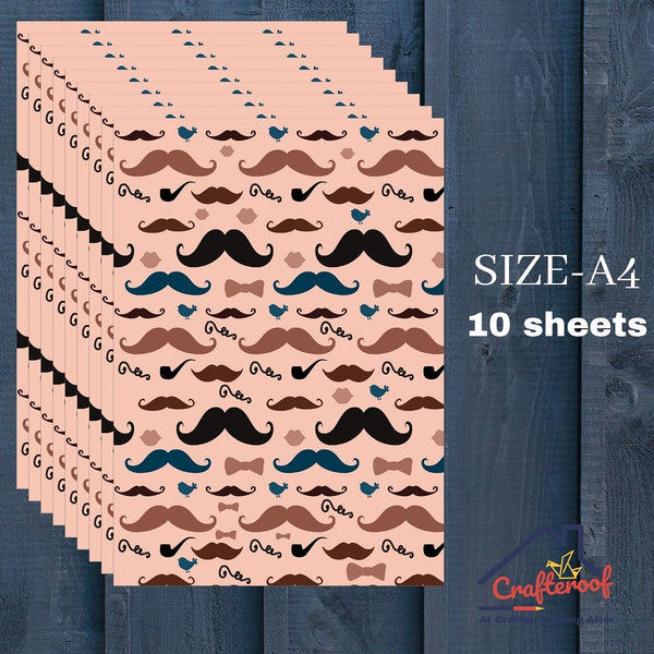 Mustache - A4 Designer Sheet